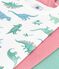 Children's short-sleeved cotton dinosaur T-shirts - 3-Pack variante 1