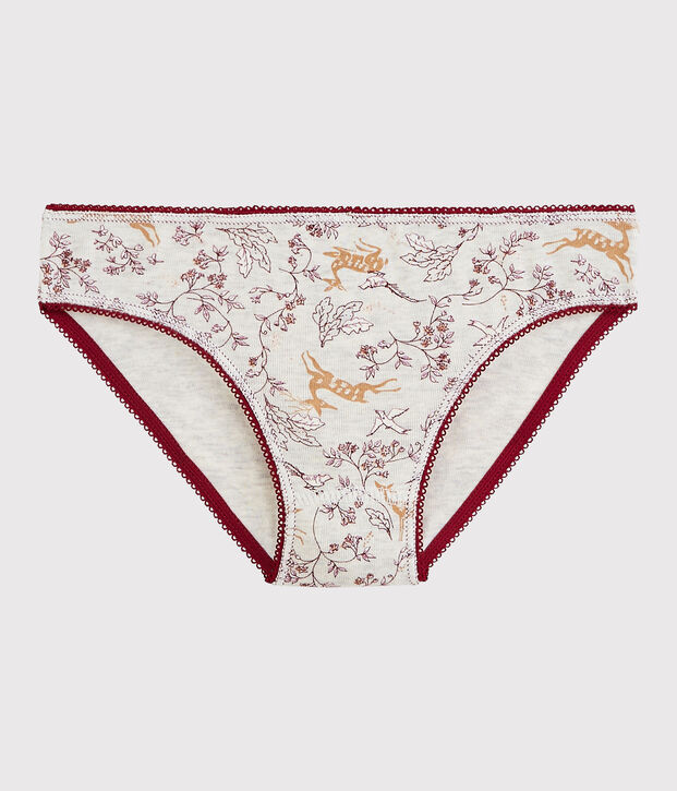 Girls' Cotton Knickers beige/multicolor