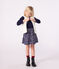 Children's sleeveless cardigan in printed cotton poplin and sherpa SOIR blue/MULTICO