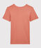 Women's Iconic Organic Cotton T-Shirt With Decorative Stitching PAPAYE pink