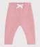 Babies' jogging bottoms in plain cotton CHARME pink