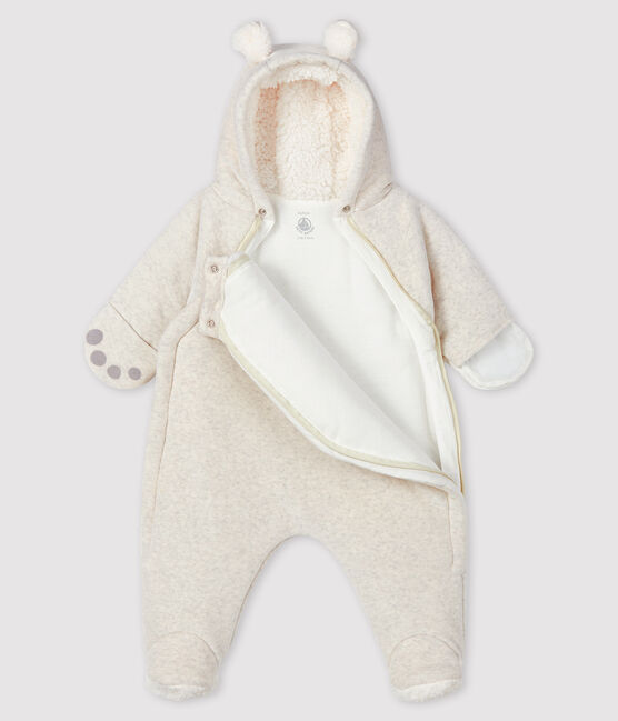 Baby's unisex snowsuit MONTELIMAR CHINE beige