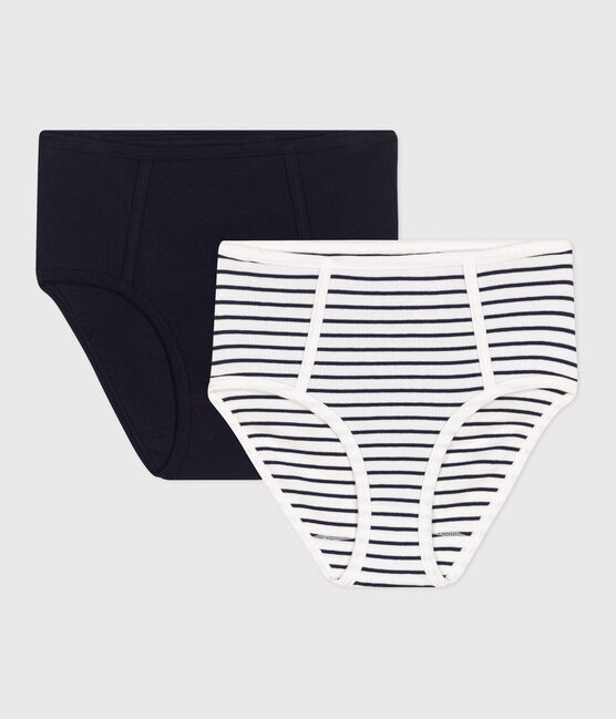 Women's high-waisted cotton and elastane pants - 2-Pack variante 1