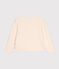 Girls' tube knit cardigan AVALANCHE Ecru