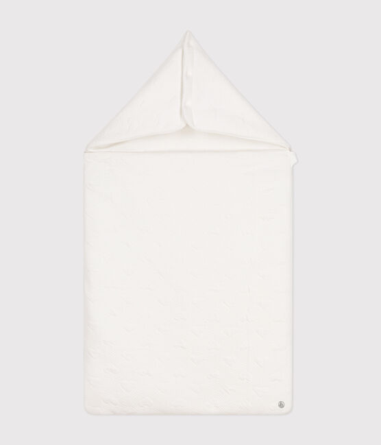 Tube knit baby nest MARSHMALLOW white