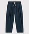 Boys' Comfy Cotton Serge Trousers SMOKING blue