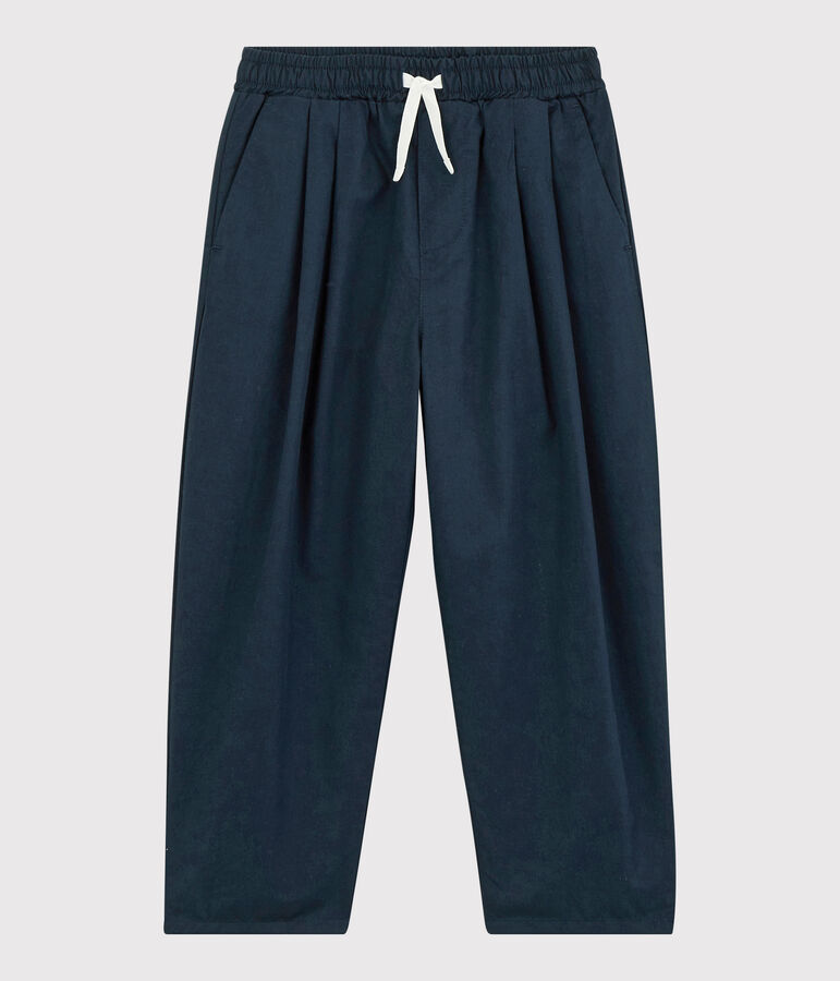 Boys' Comfy Cotton Serge Trousers blue
