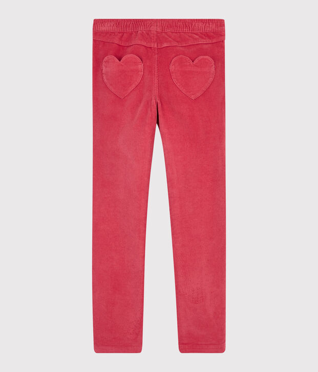 Girls' Velvet Trousers pink