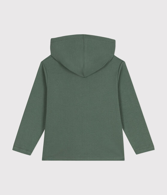Boys' Cotton Rib Zip-Up Hoodie CROCO green