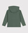 Boys' Cotton Rib Zip-Up Hoodie CROCO green