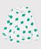 Boys' Fleece Hoodie MARSHMALLOW white/GAZON green