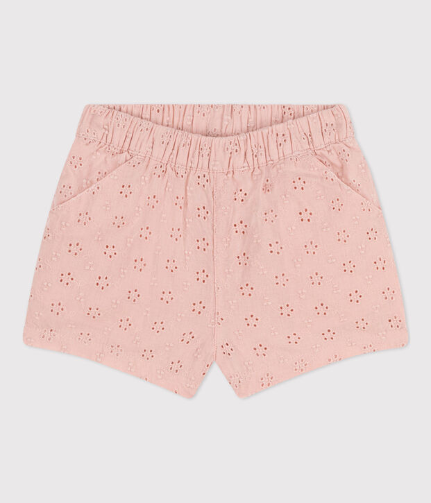 Babies' Broderie Anglaise Shorts pink