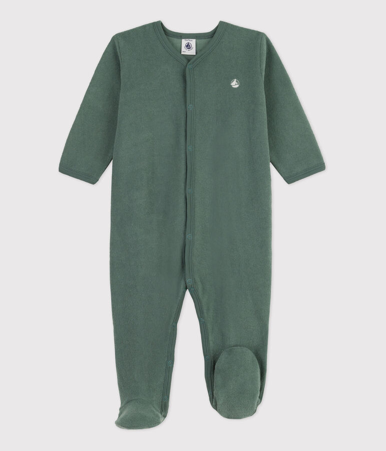 Babies' Terry Sleepsuit green