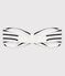 Baby girl's striped headband MARSHMALLOW white/SMOKING blue