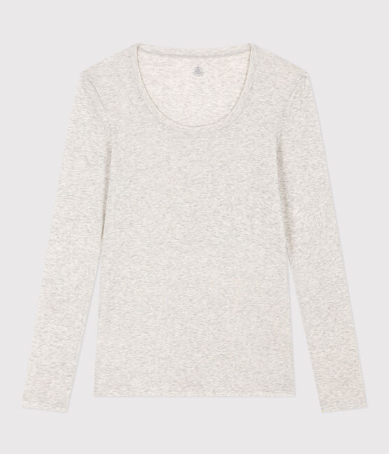 Women's second-skin light cotton T-shirt BELUGA CHINE grey