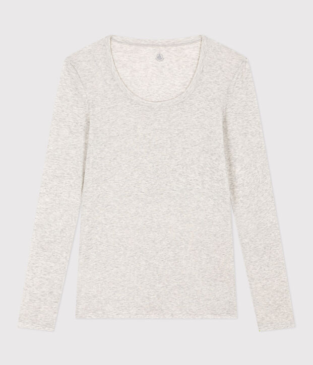 Women's second-skin light cotton T-shirt BELUGA CHINE