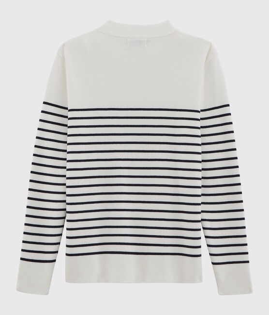 Men's Navy Pullover MARSHMALLOW white/SMOKING blue