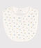 Printed Cotton Bib MARSHMALLOW white/EDNA