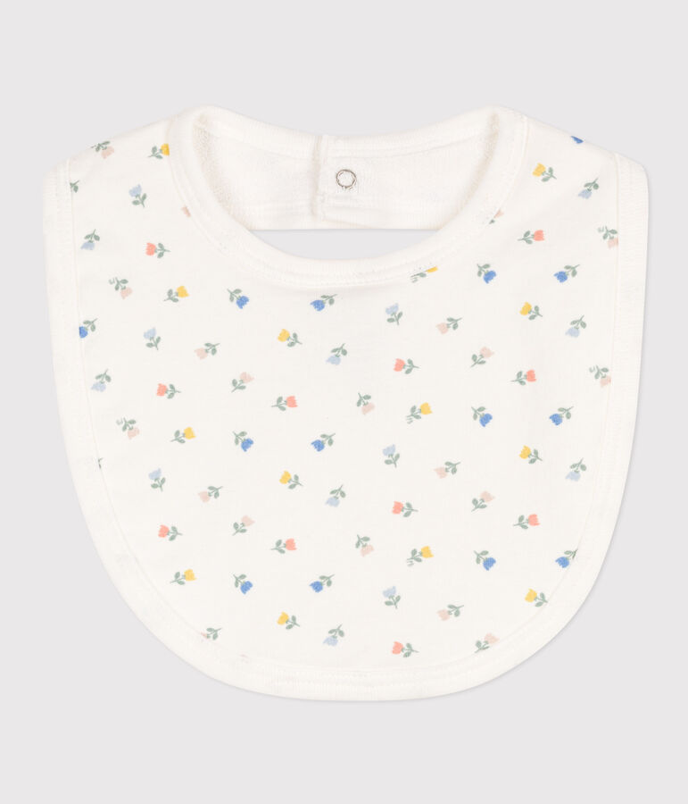 Printed Cotton Bib MARSHMALLOW white/EDNA