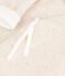 Babies' Marled Grey Organic Cotton Hooded Jumpsuit MONTELIMAR CHINE beige