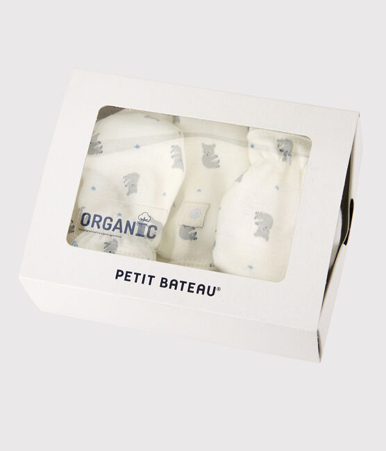 Newborn Babies' Organic Cotton Bonnet and Mittens Set variante 2