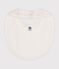 Babies' Printed Cotton Bib MARSHMALLOW /PANTY