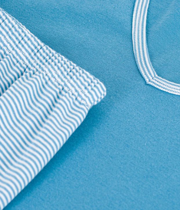 Pyjama short Femme en coton blue/multicolor