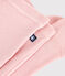 Babies' trousers in a wool and cotton knit JOLI pink