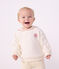 Babies' sweatshirt in plain cotton with a sailor collar and embroidery MILK