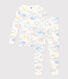Children's Short Fitted Cotton Rainbow Print Pyjamas