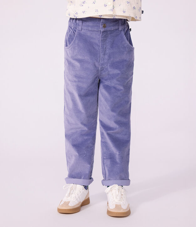 Children's corduroy trousers purple