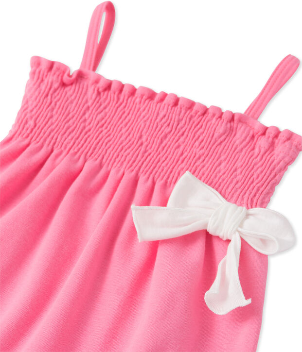 Combinaison courte b&eacute;b&eacute; fille Petal pink