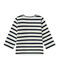 Baby girl's striped cardigan MARSHMALLOW white/SMOKING blue