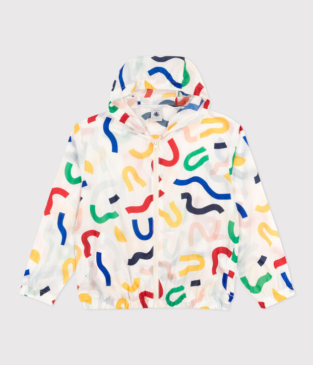 Children's Ultra-lightweight Windbreaker white/multicolor