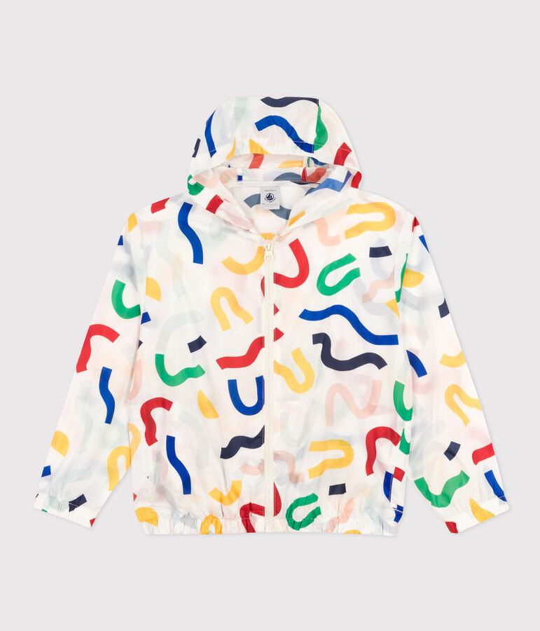 Children's Ultra-lightweight Windbreaker white/multicolor
