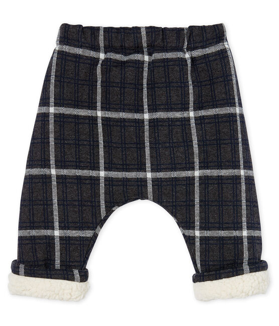 Baby Boys' Checked Sherpa Lined Trousers CITY black/MULTICO white