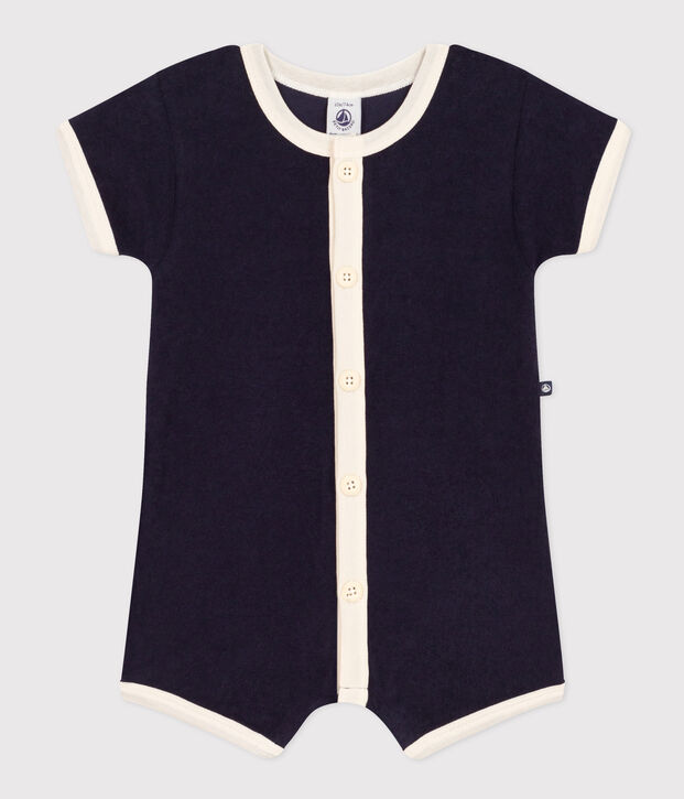 Babies' Terry Short Playsuit SMOKING