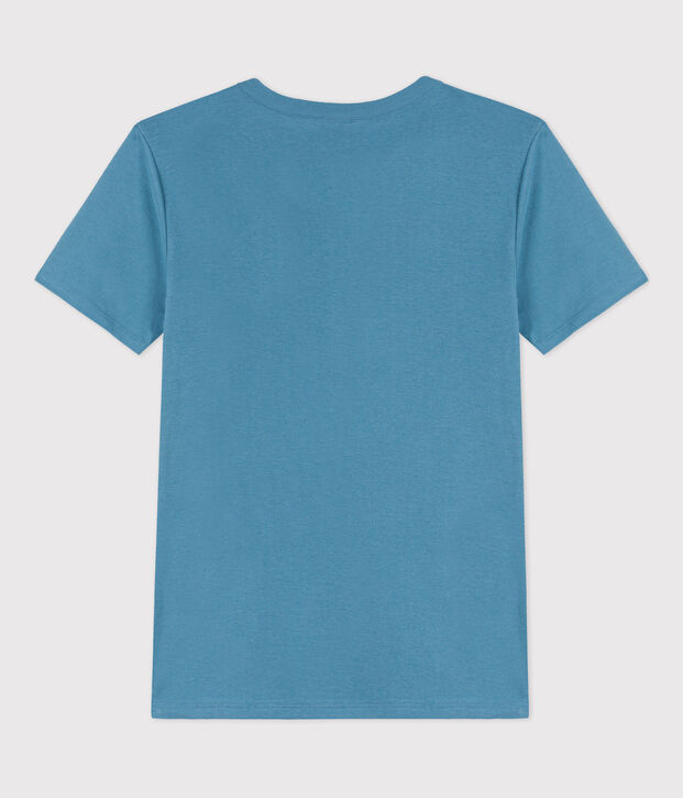 Women's Iconic Cotton Round Neck T-Shirt blue