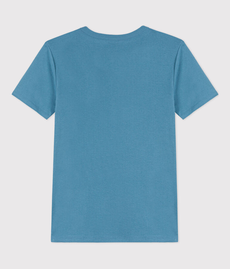 Women's Iconic Cotton Round Neck T-Shirt blue