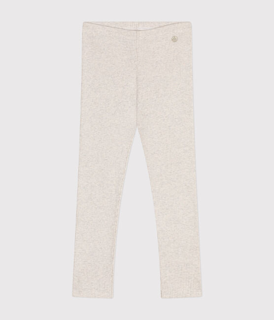 Little girls' leggings MONTELIMAR CHINE beige