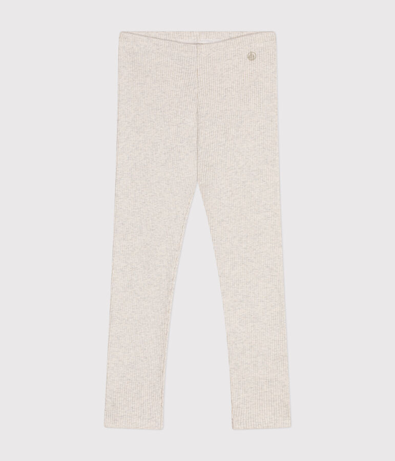 Little girls' leggings beige