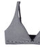 women's bra in second skin lycra jersey ABYSSE blue/LAIT white
