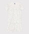 Children's short fruit pattern cotton pyjamas MARSHMALLOW white/MULTICO white