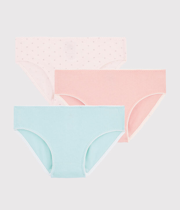 Girls' Glittery Knickers - 3-Piece Set multicolor