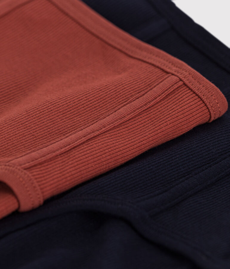 Women's Plain Cotton and Elastane Briefs - 2-Pack multicolor