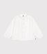 Little girl's long-sleeved woven fabric blouse