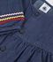 Babies' long-sleeved denim dress blue