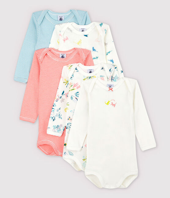Baby Girls' Long-Sleeved Bodysuit - 5-Pack variante 1