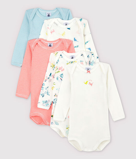 Baby Girls' Long-Sleeved Bodysuit - 5-Pack variante 1