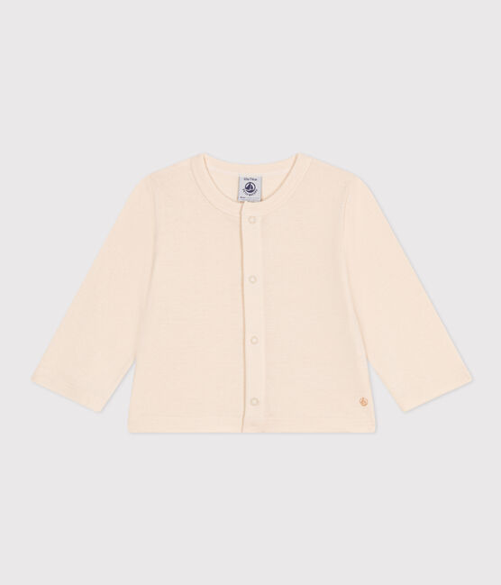 Babies' Cotton Cardigan AVALANCHE Ecru